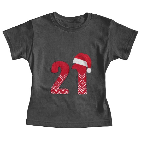 21st Christmas Birthday - Xmas Number Twenty One Baby Tees
