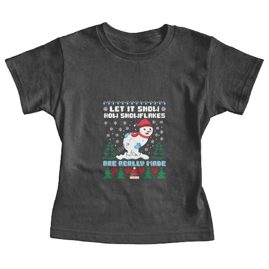 Snowman Let it Snow Christmas Snow Fever Baby Tees