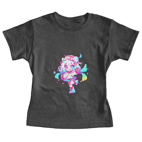 Cute Cartoon Girl Baby Tees
