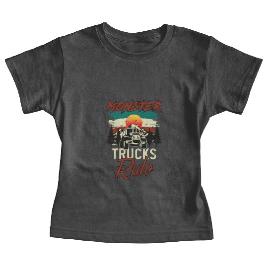 Monster Trucks And Mountain Adventures Baby Tees