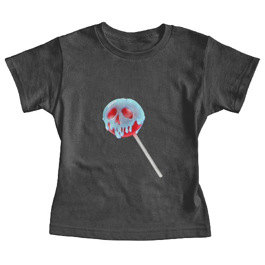 Poison Apple Halloween Candy Lollipop Baby Tees