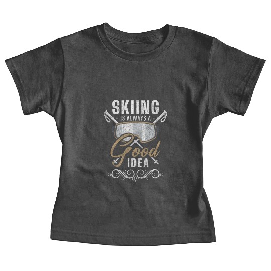 Snowboarding Slopes Winter Ski Area Baby Tees