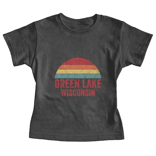Vintage Green Lake Wisconsin Baby Tees