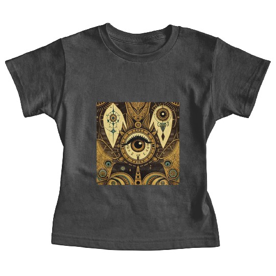 Abstract New Age 1920s Steampunk Design Baby Tees