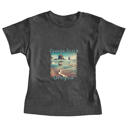Cannon Beach, Oregon, USA - Relaxing Seaside Baby Tees
