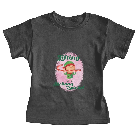 Elf Gym Lifting Baby Tees - Christmas