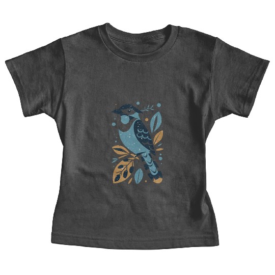 Blue Jay Bird Baby Tees