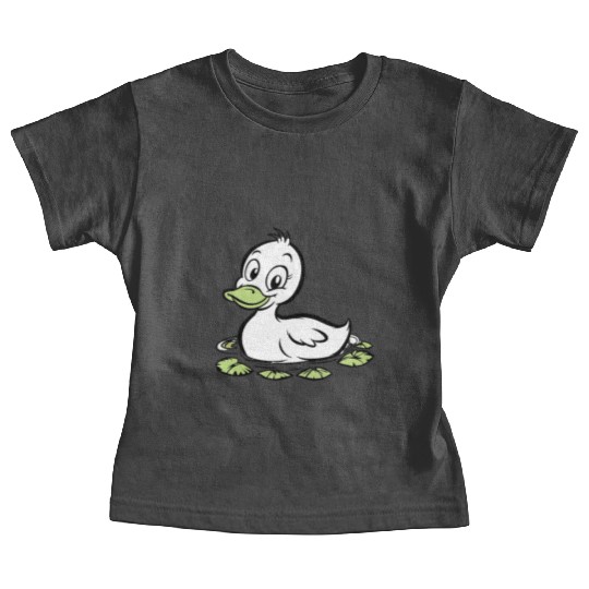 Cute duck swimming in a swamp Baby Tees