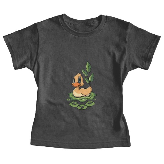 cute duck swimming in a swamp Baby Tees