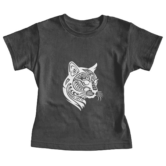 Cat Tattoo Artistry Unleashed in White Baby Tees