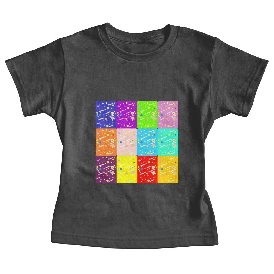 Universe Colors Sky Galaxy Colorful Pattern Design Baby Tees