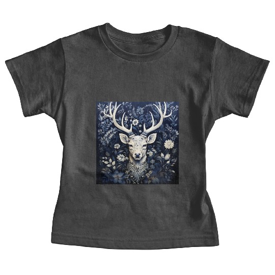 Enchanted Forest Deer Winter Bloom Baby Tees