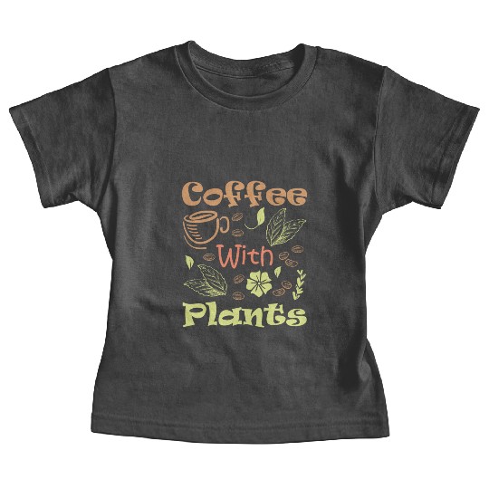 Cofee with green plants Baby Tees
