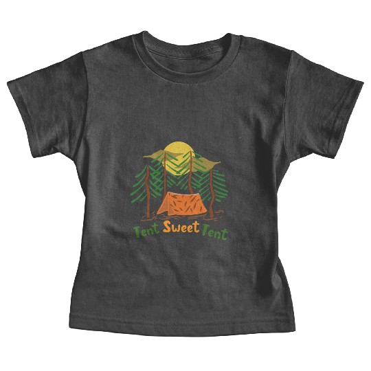 Sweet Camping Tent Baby Tees