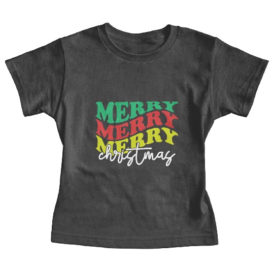 Merry merry merry Christmas, Xmas Design Baby Tees