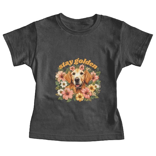 Dog Lovers Golden Retriever Baby Tees