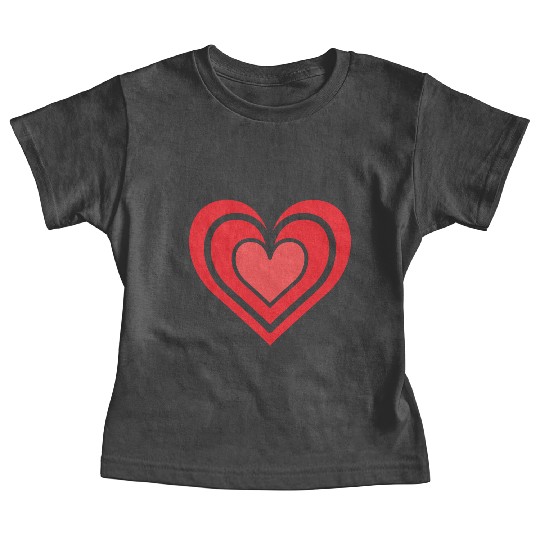 Red Heart and Love Valentine's Day Baby Tees