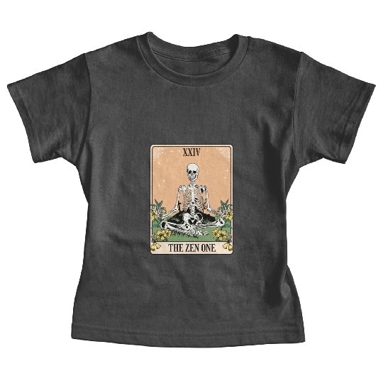 Funny Tarot Card Yoga Meditation Zen Baby Tees