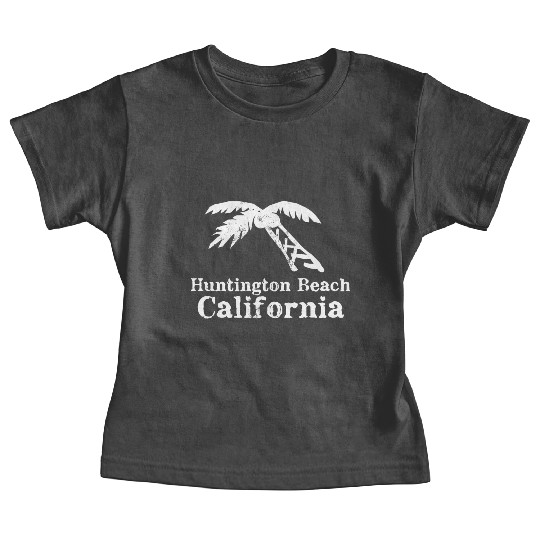 Huntington Beach California Palm Tree Souvenirs Baby Tees