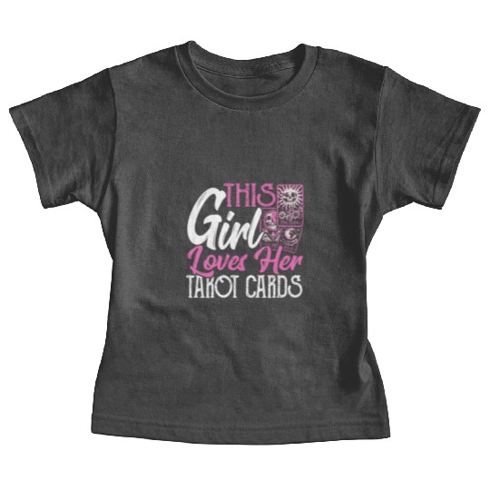 This Girl Loves Her Tarot Cards Tarot Card Reading Baby Tees