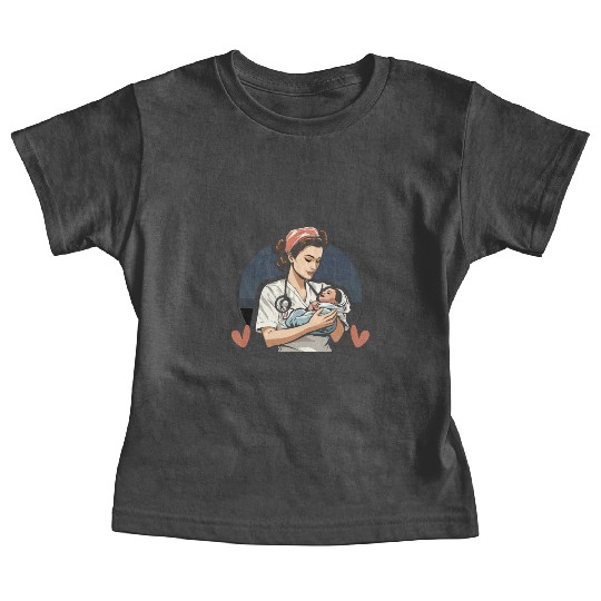 Registered Nurse Medical Medicine Neonatal Nurse Baby Tees