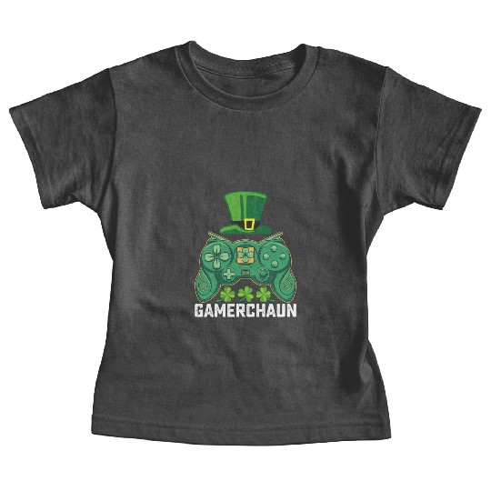 Gamerchaun Gamer Gaming Games St Patrick's Day Baby Tees