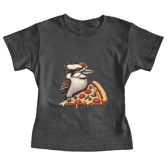Kookaburra is enjoying a delicious pizza Baby Tees