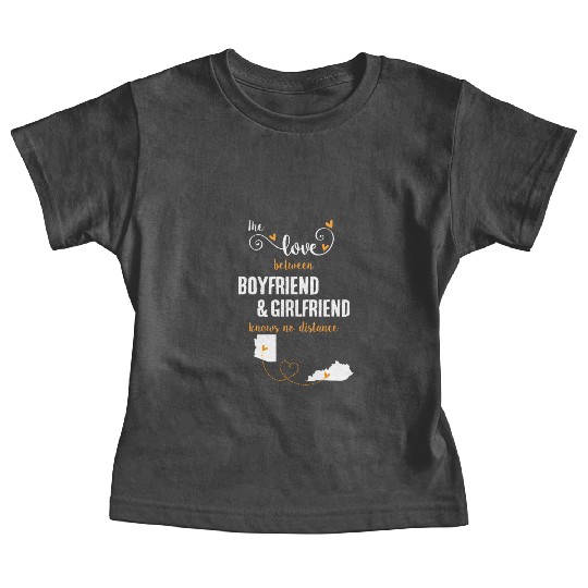 Love Between BF And GF Arizonna To Kentucky Gift Baby Tees