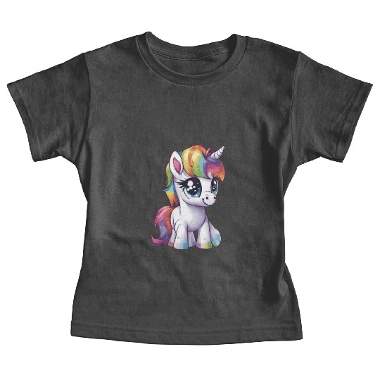 Baby Rainbow Unicorn Baby Tees