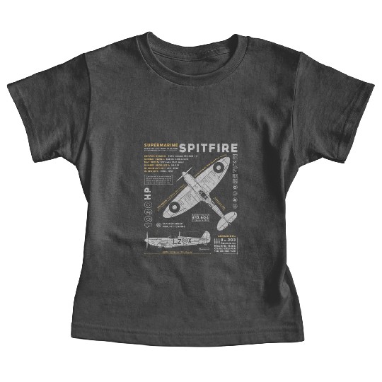 Supermarine Spitfire Baby Tees