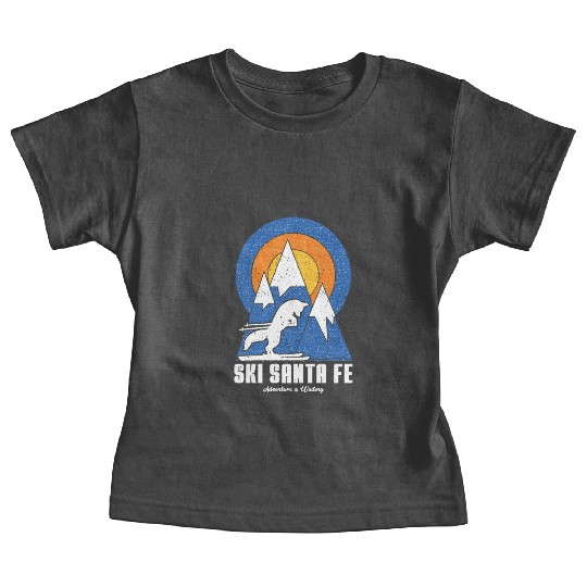 Retro Ski Santa Fe White Fox Baby Tees