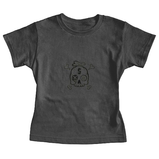 Safety Money Bag Skull Baby Tees