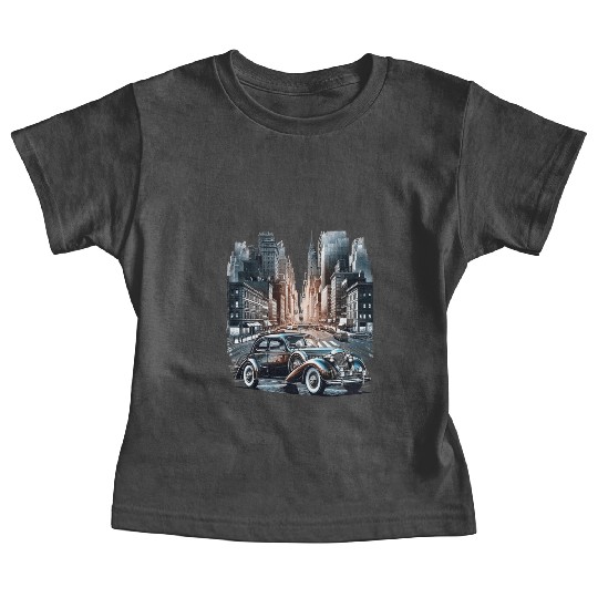 Vintage car in the city Baby Tees
