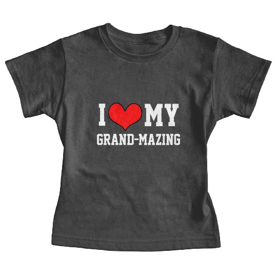 I Love My Grandma Amazing Puns Fun Mothers Day Kid Baby Tees
