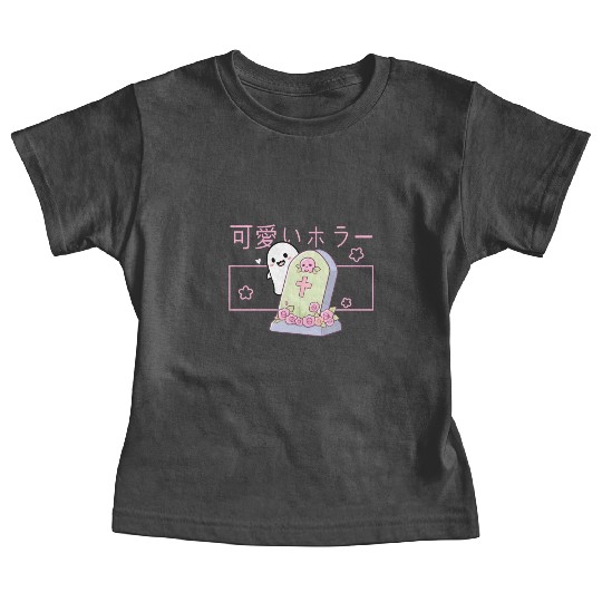 Kawaii Ghost Tombstone Cute Grave Japanese Pastel Baby Tees