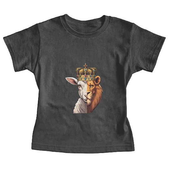 Lion, Lamb, King Baby Tees