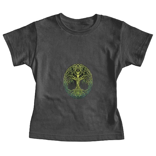St Patricks Day Celtic Knot Tree Irish Gaelic Baby Tees