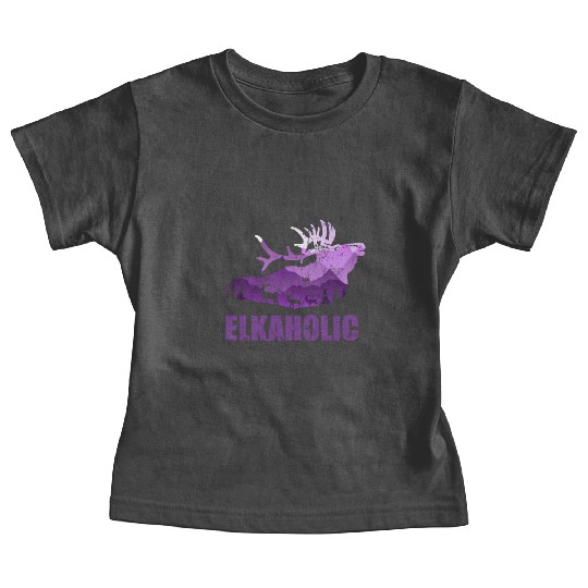 Elk Hunting Elkaholic Hunters Baby Tees