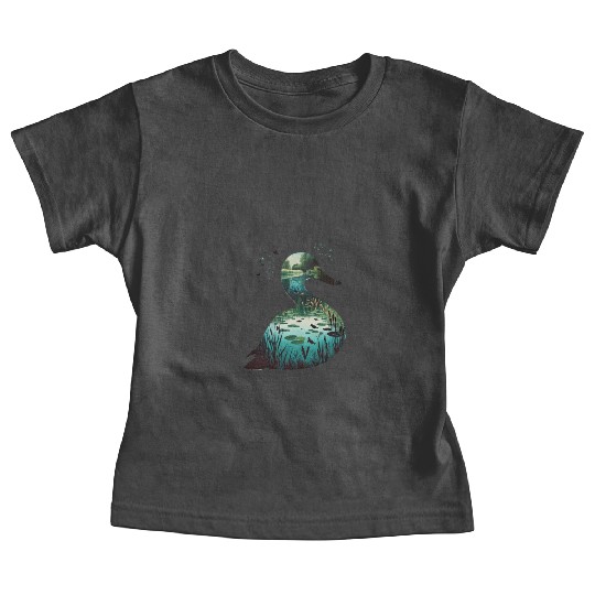 Nature in Duck Pattern Baby Tees