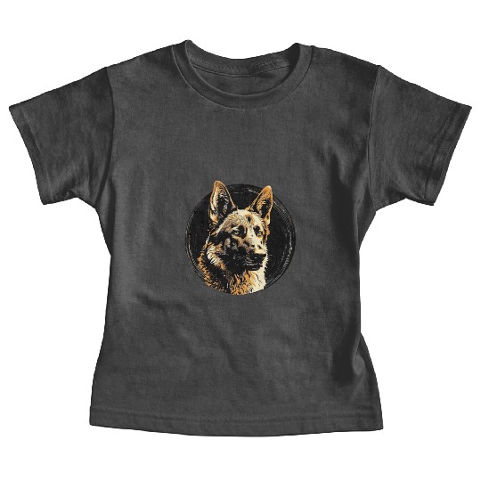 German Shepherd Funny Dog Street Art Comic Pet Baby Tees