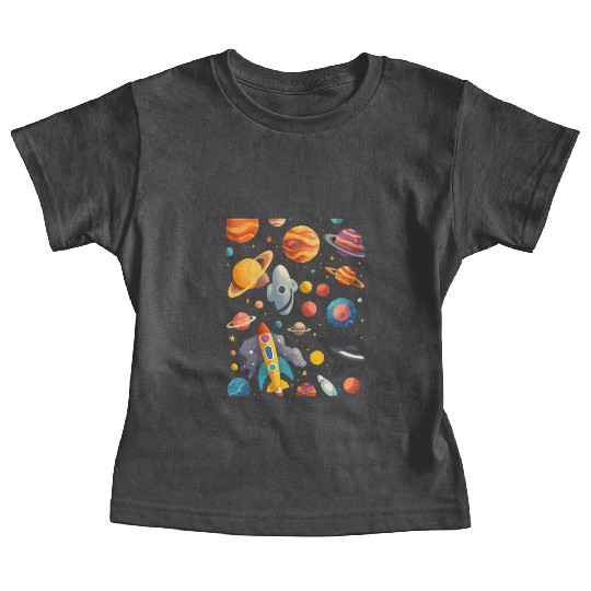Galactic Elegance: A Celestial Symphony Baby Tees