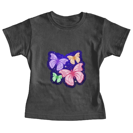Cute Butterflies Design Baby Tees