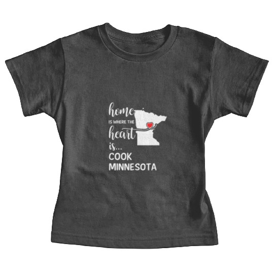 Cook County Minnesota Is Where My Heart Is Gift Baby Tees