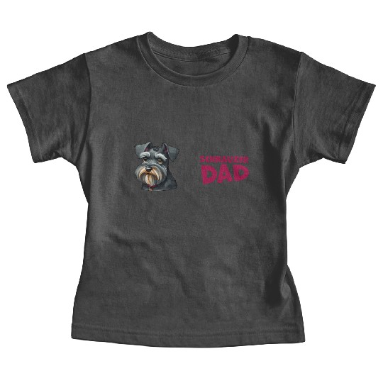 Schnauzer Dad Baby Tees