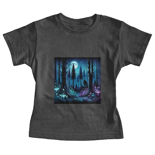 Mystic Moonlit Enchanted Forest Baby Tees