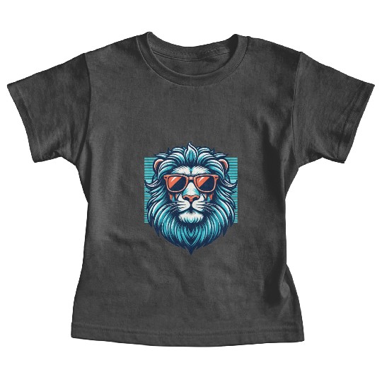 Chill Monarch - Lion with Sunglasses Retro Baby Tees
