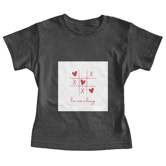 Beige Rouge Amour Saint Valentin Baby Tees