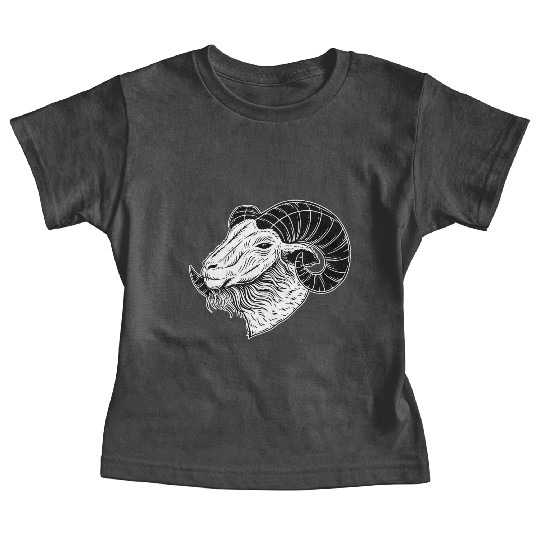 Baphomet Goat Devil Horn Head Baby Tees