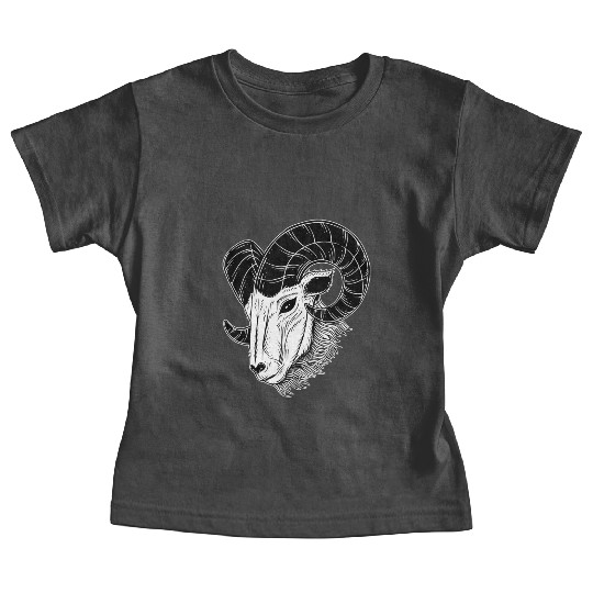 Dark Baphomet Goat Art Baby Tees