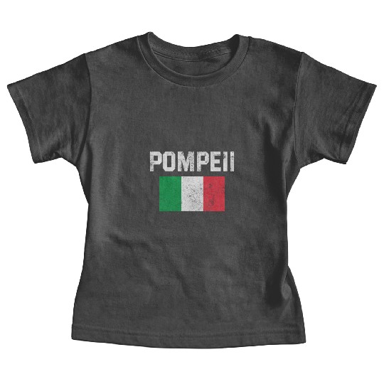 Pompeii Flag Italy Geology Baby Tees